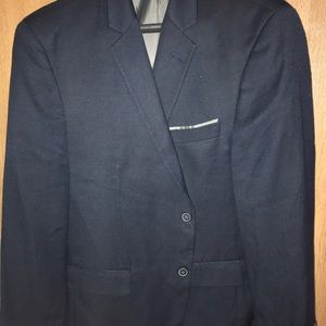 Alfani Two-Button Black Suit Blazer